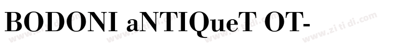 BODONI aNTIQueT OT字体转换